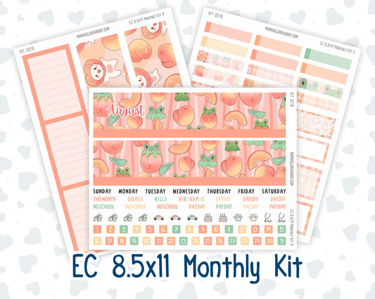 Kit 0278 - 8.5x11 - EC Monthly Kit - August - Oops, All Peaches