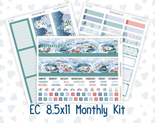 Kit 0247 - 8.5x11 - EC Monthly Kit - December - Snow Day Adventures