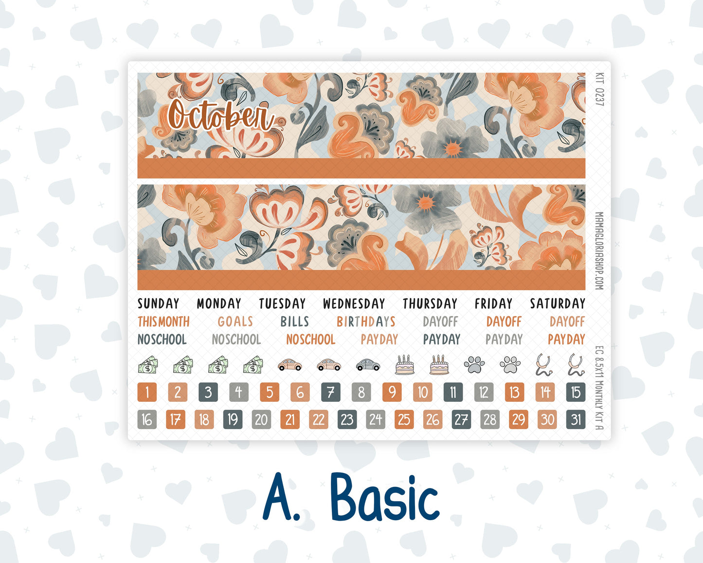 Kit 0237 - 8.5x11 - EC Monthly Kit - October - Forest Folk