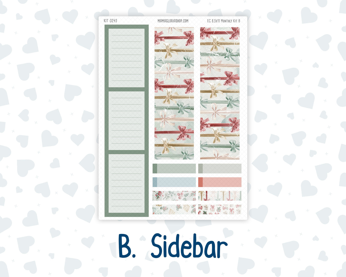 Kit 0245 - 8.5x11 - EC Monthly Kit - December - Vintage Christmas