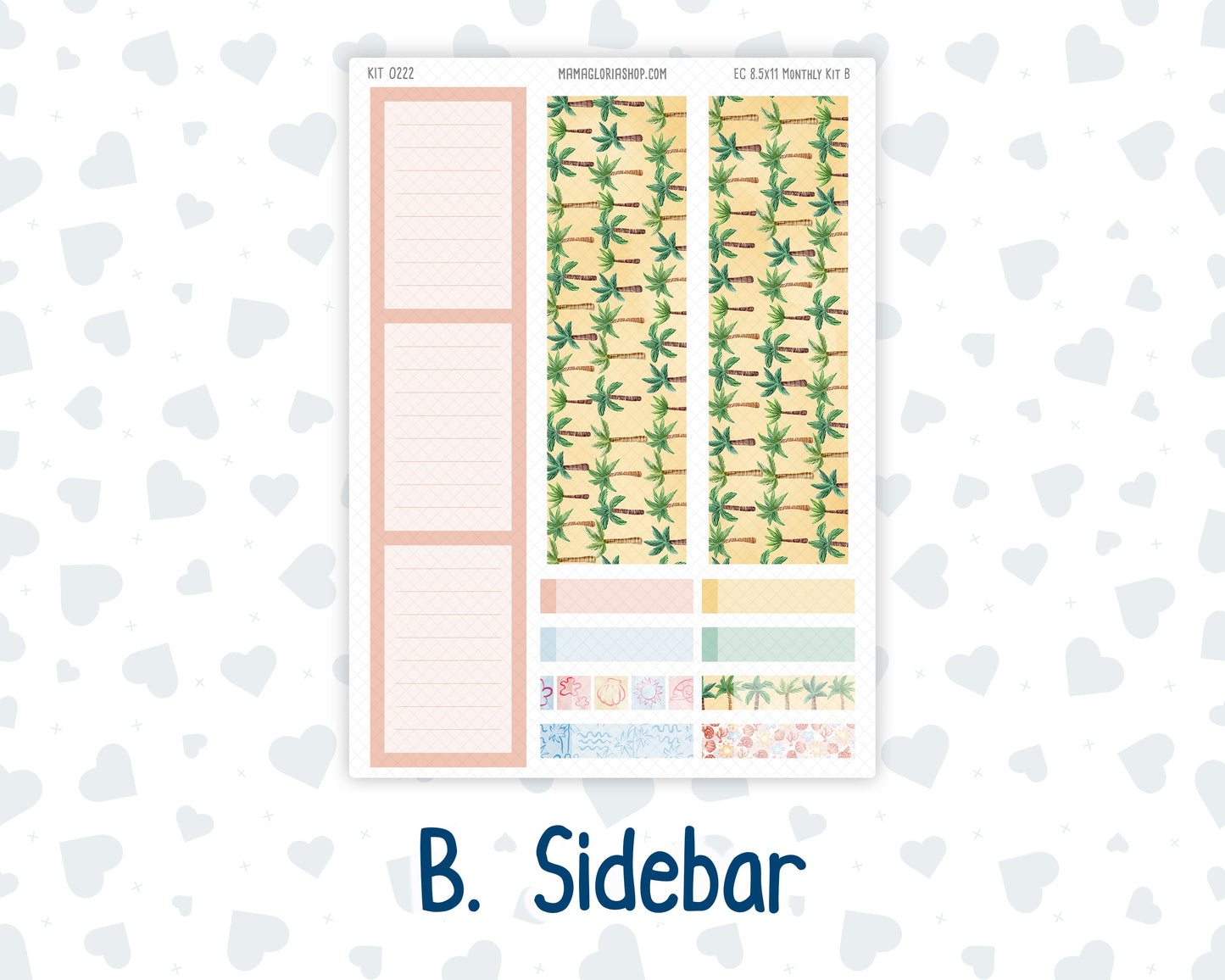 Kit 0222 - 8.5x11 - EC Monthly Kit - June - Beach Day