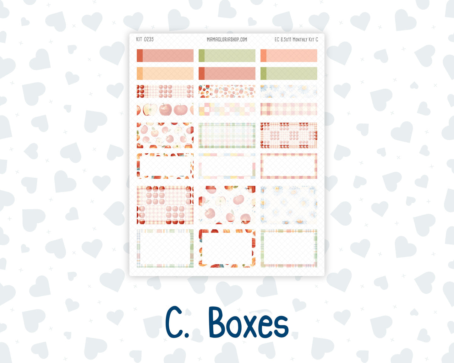 Kit 0235 - 8.5x11 - EC Monthly Kit - September - Apple Orchard