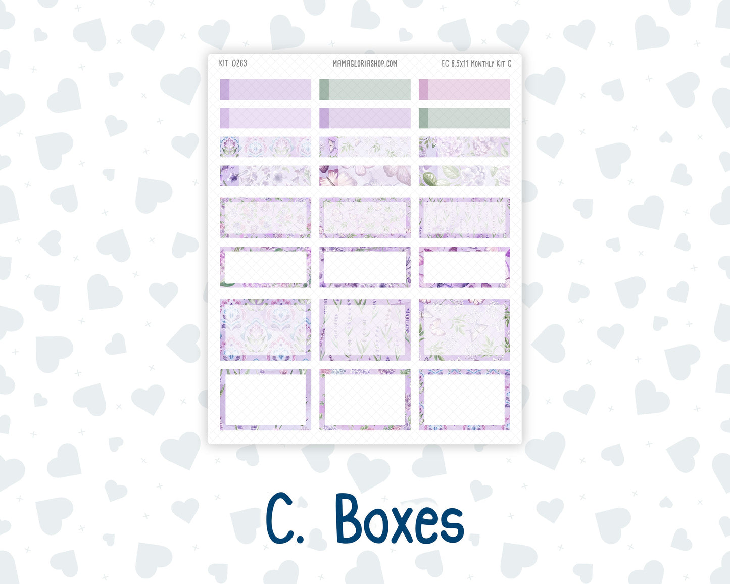 Kit 0263 - 8.5x11 - EC Monthly Kit - April - Lavender Drift