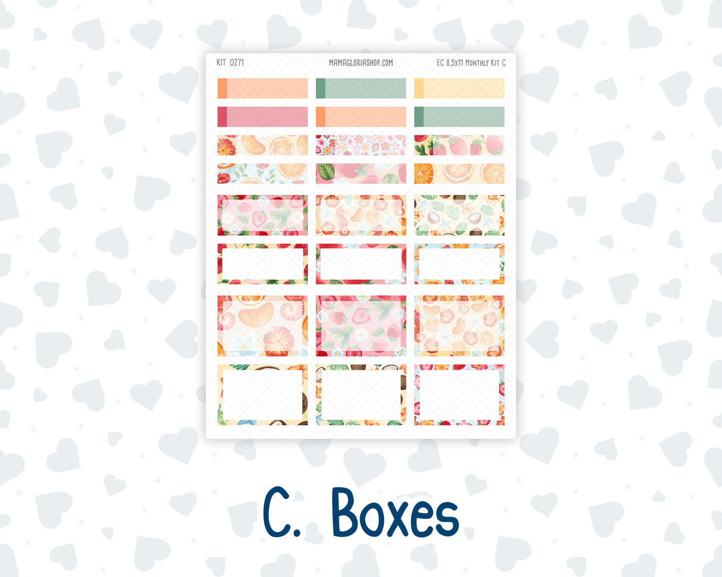 Kit 0271 - 8.5x11 - EC Monthly Kit - June - Strawberry Shore