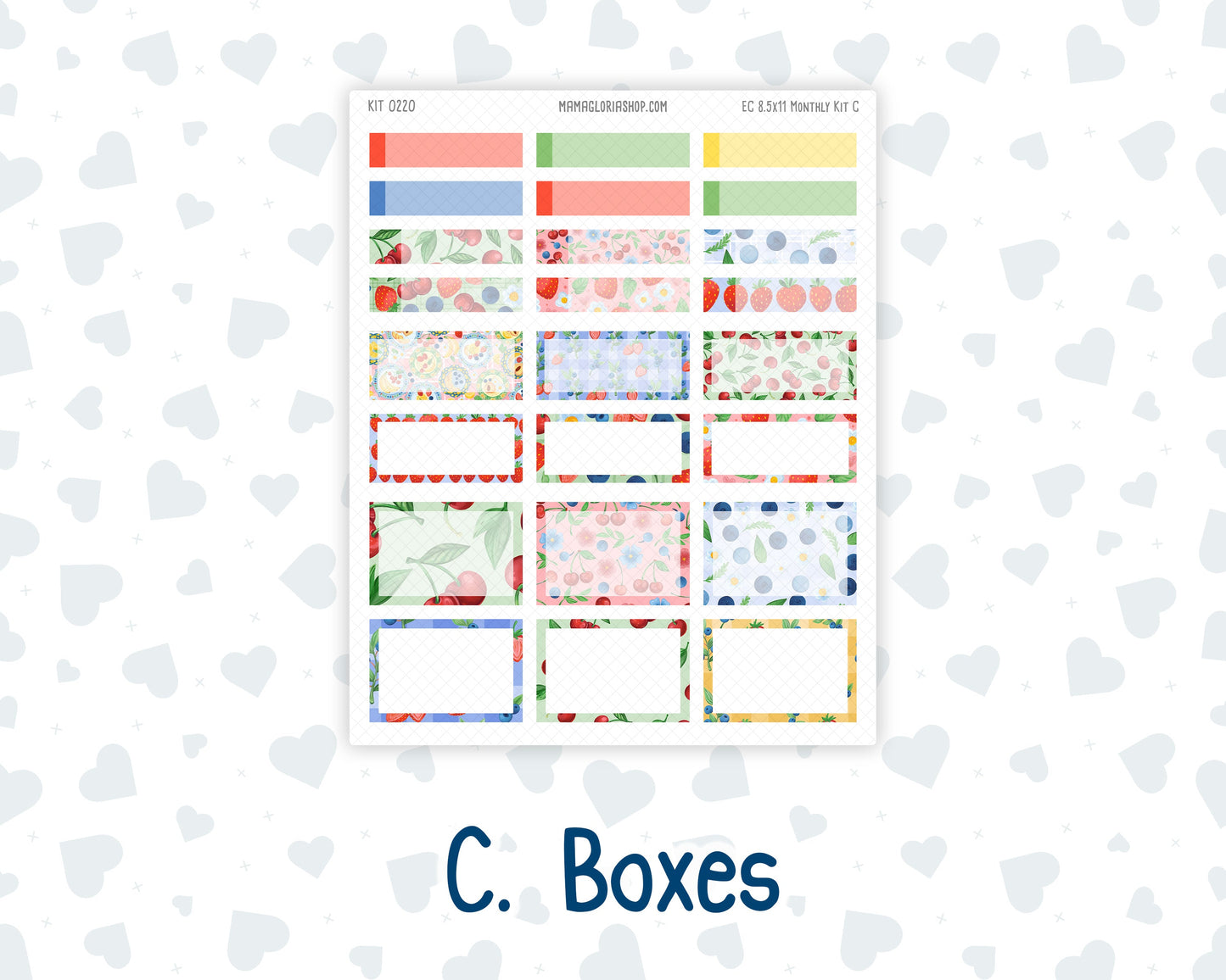 Kit 0220 - 8.5x11 - EC Monthly Kit - June - June Berries