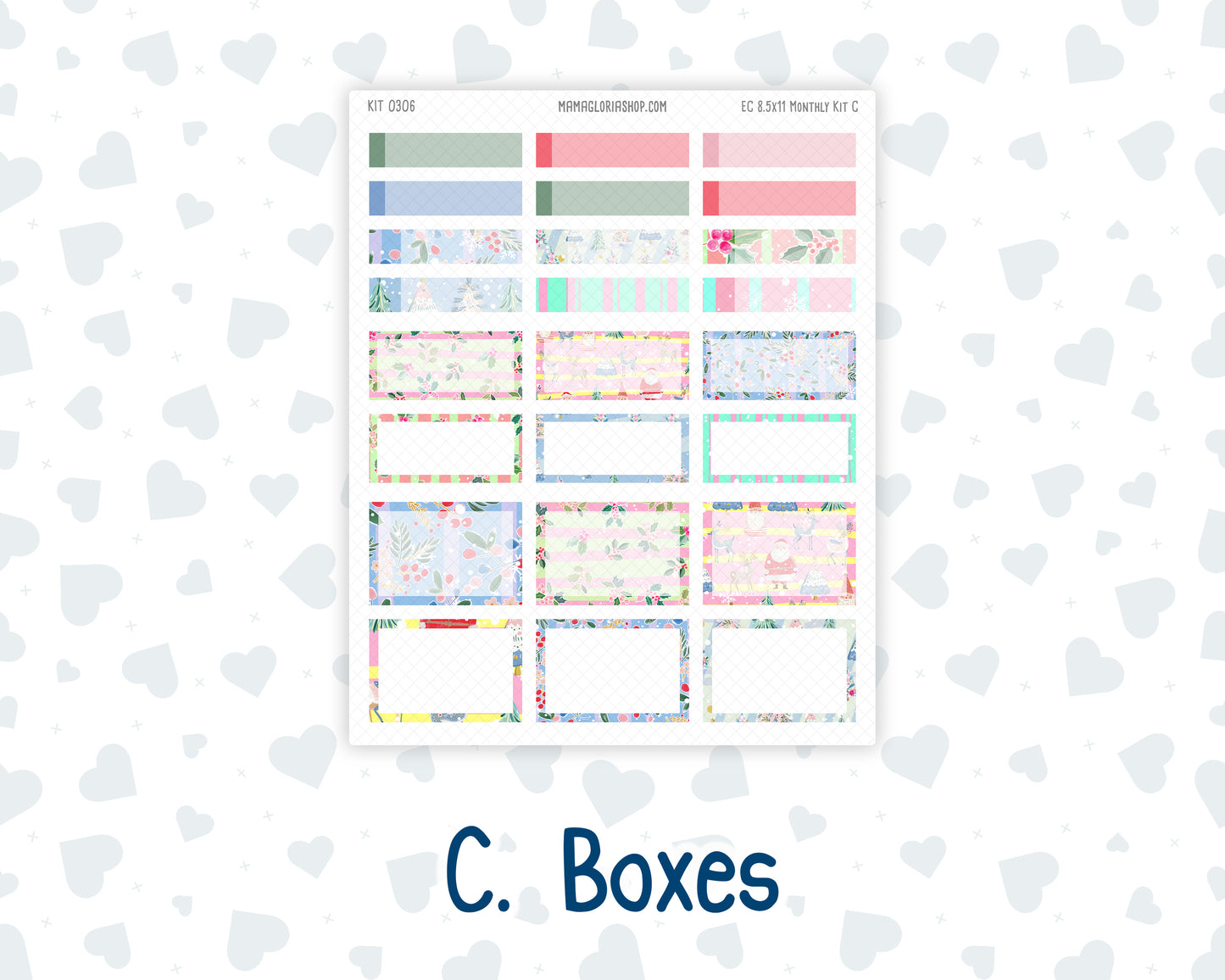 Kit 0306 - 8.5x11 - EC Monthly Kit - December - Jolly Mischief