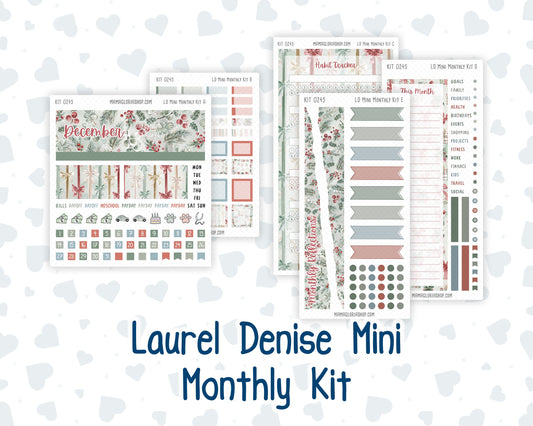 Kit 0245 - Laurel Denise Mini - Monthly Kit - December - Vintage Christmas