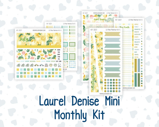 Kit 0227 - Laurel Denise Mini - Monthly Kit - July - Lemon Grove