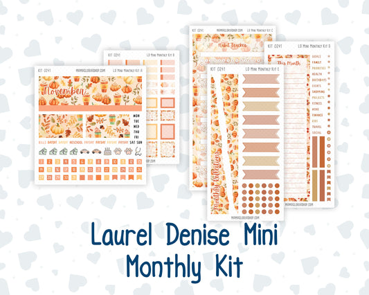 Kit 0241 - Laurel Denise Mini - Monthly Kit - November - Pumpkin Latte