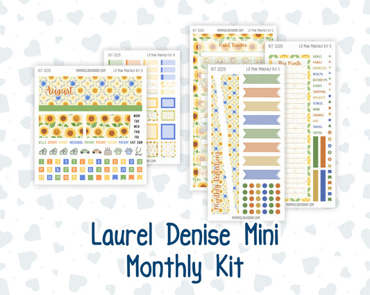 Kit 0229 - Laurel Denise Mini - Monthly Kit - August - Golden Faces