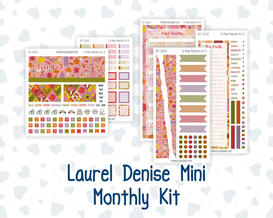 Kit 0240 - Laurel Denise Mini - Monthly Kit - November - Cozy Thanksgiving