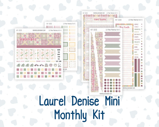Kit 0232 - Laurel Denise Mini - Monthly Kit - September - Heirloom Garden