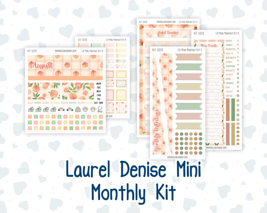 Kit 0228 - Laurel Denise Mini - Monthly Kit - August - Just Peachy