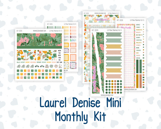 Kit 0226 - Laurel Denise Mini - Monthly Kit - July - Tropical Whimsy