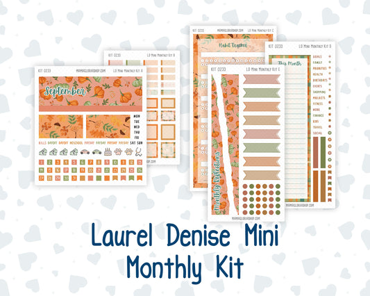 Kit 0233 - Laurel Denise Mini - Monthly Kit - September - Cinnamon Days