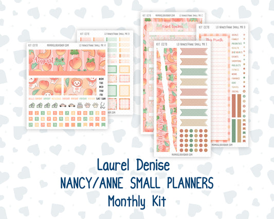 Kit 0278 - Laurel Denise Nancy/Anne Small - Monthly Kit - August - Oops, All Peaches