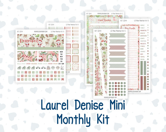 Kit 0244 - Laurel Denise Mini - Monthly Kit - December - Santas Village