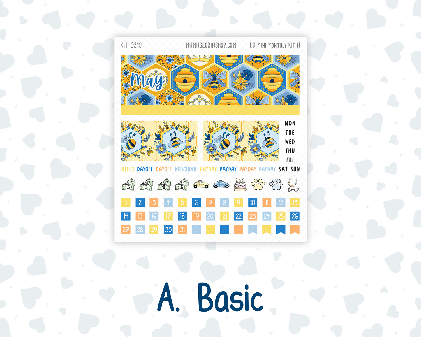 Kit 0219 Laurel Denise Mini Size – Monthly - Bee's Business- May