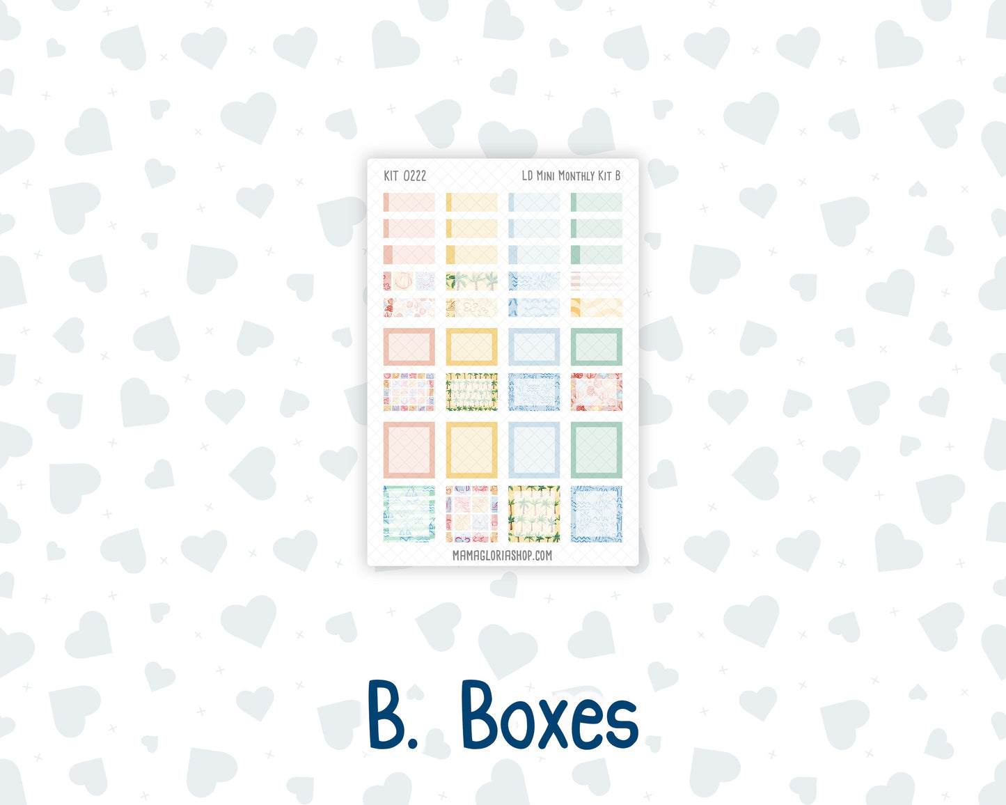 Kit 0222 - Laurel Denise Mini - Monthly Kit - June - Beach Day