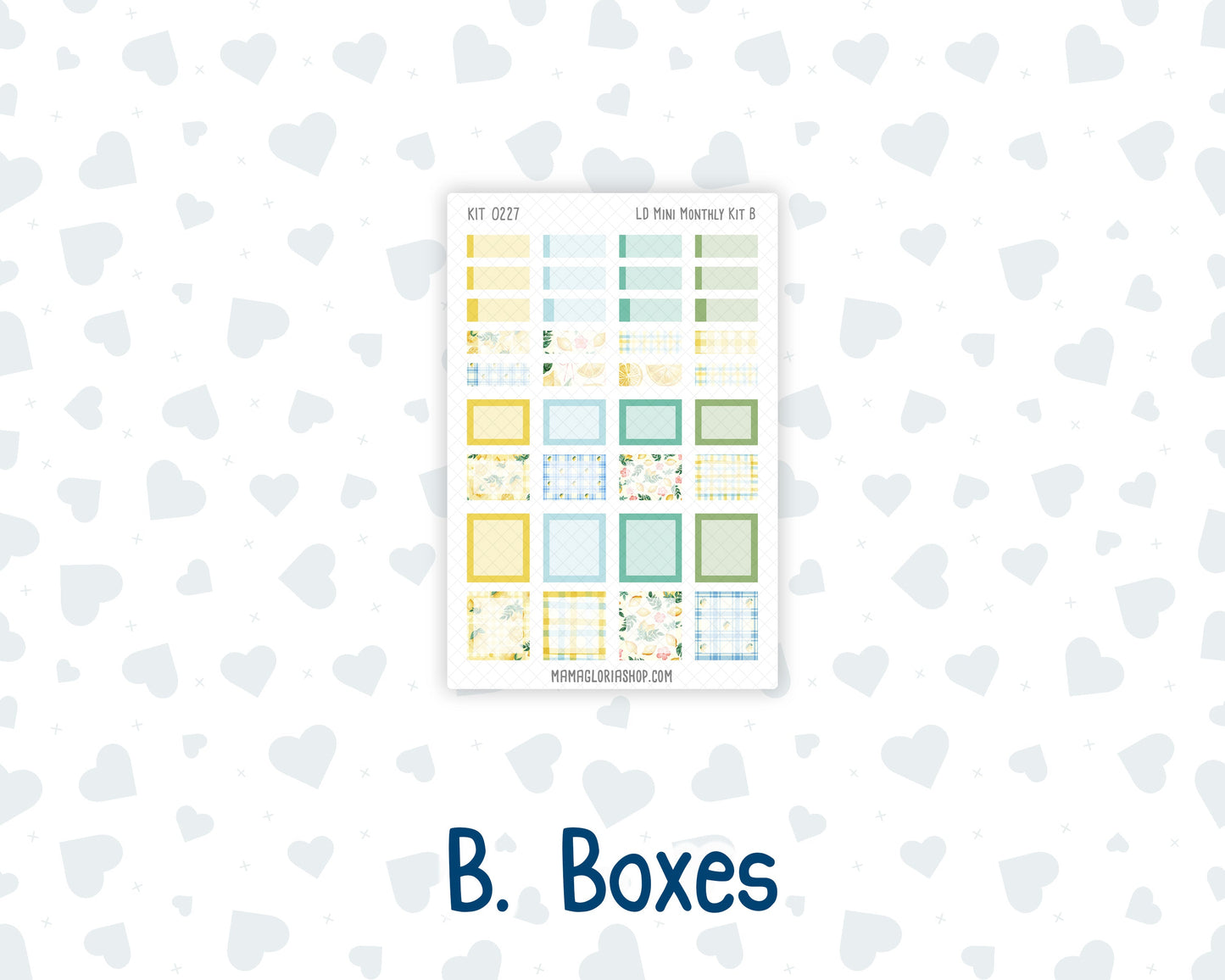 Kit 0227 - Laurel Denise Mini - Monthly Kit - July - Lemon Grove