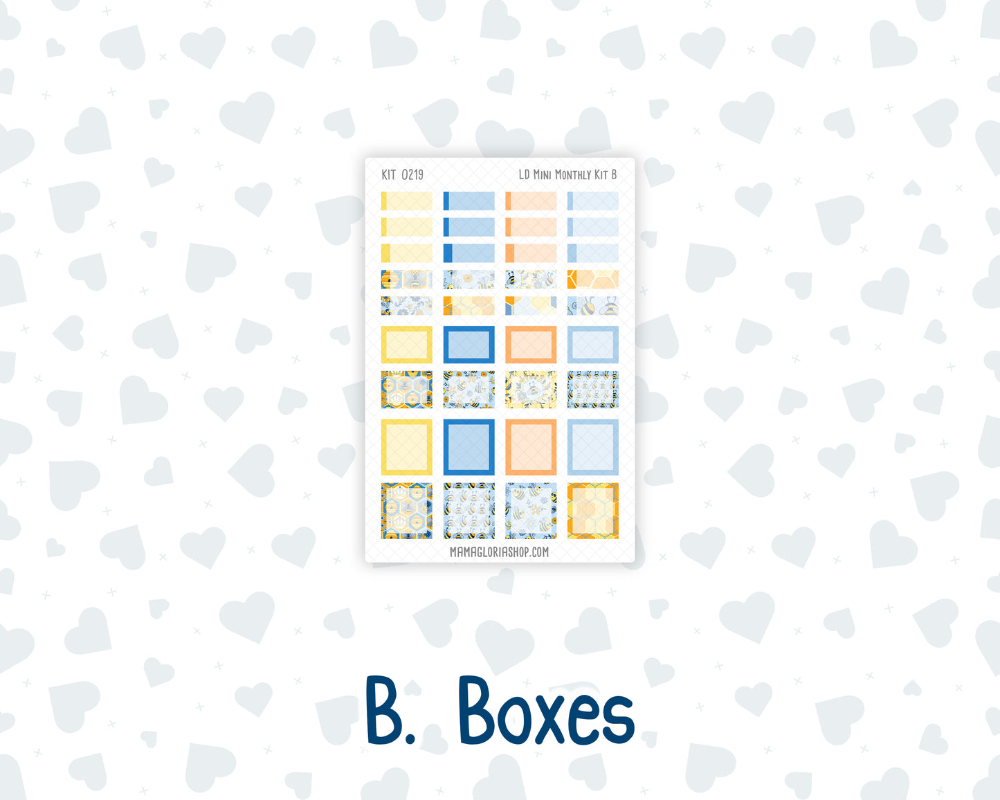 Kit 0219 Laurel Denise Mini Size – Monthly - Bee's Business- May