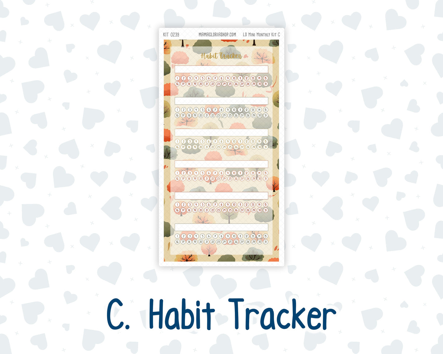 Kit 0239 - Laurel Denise Mini - Monthly Kit - October - October Stroll