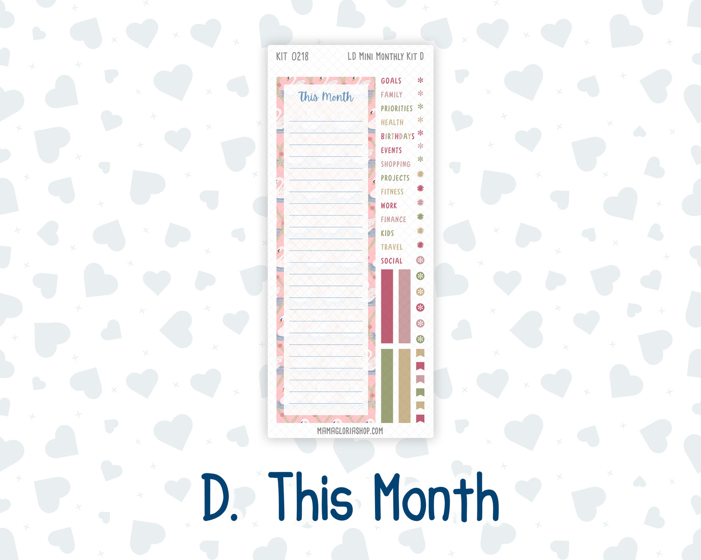 Kit 0218 Laurel Denise Mini Size – Monthly - Mother's Love- May