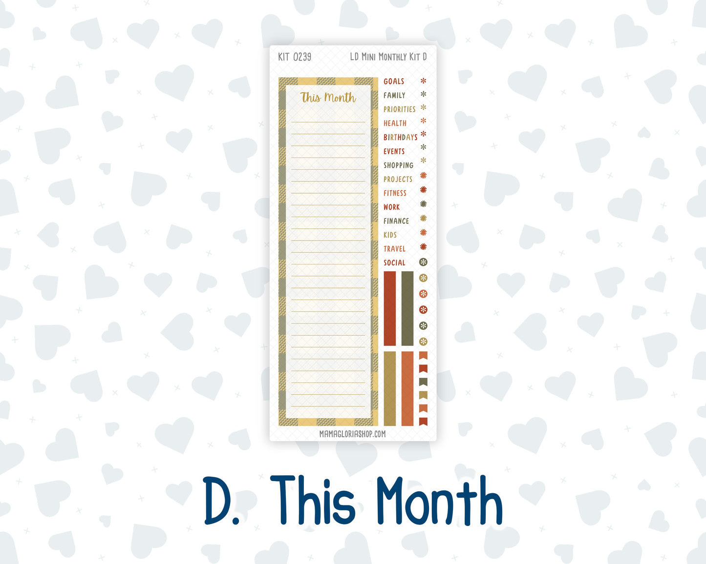 Kit 0239 - Laurel Denise Mini - Monthly Kit - October - October Stroll