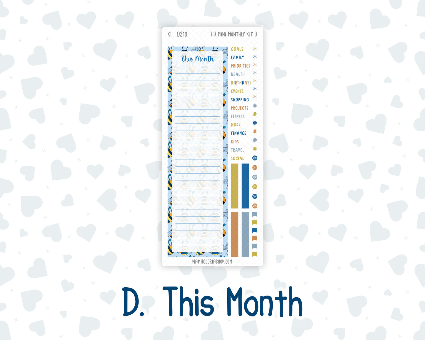 Kit 0219 Laurel Denise Mini Size – Monthly - Bee's Business- May