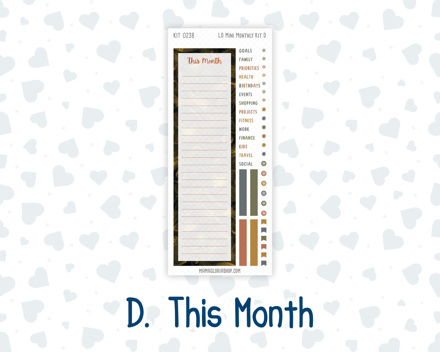 Kit 0238 - Laurel Denise Mini - Monthly Kit - October - Starry Autumn Nights