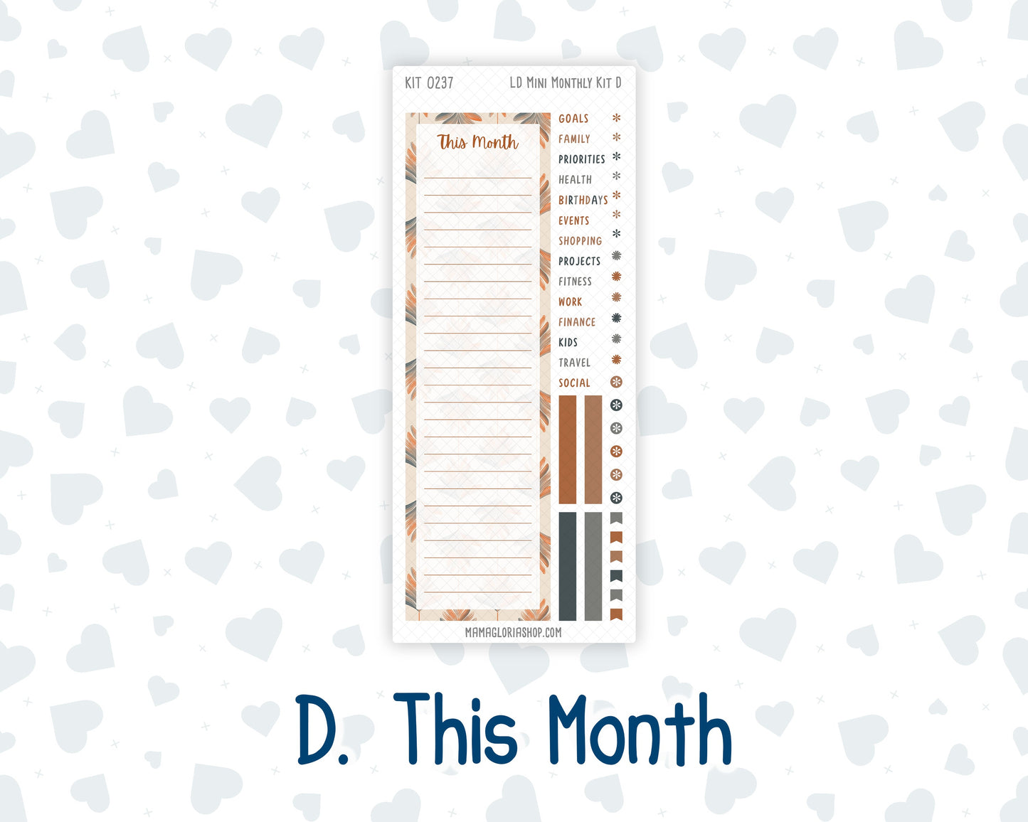 Kit 0237 - Laurel Denise Mini - Monthly Kit - October - Forest Folk