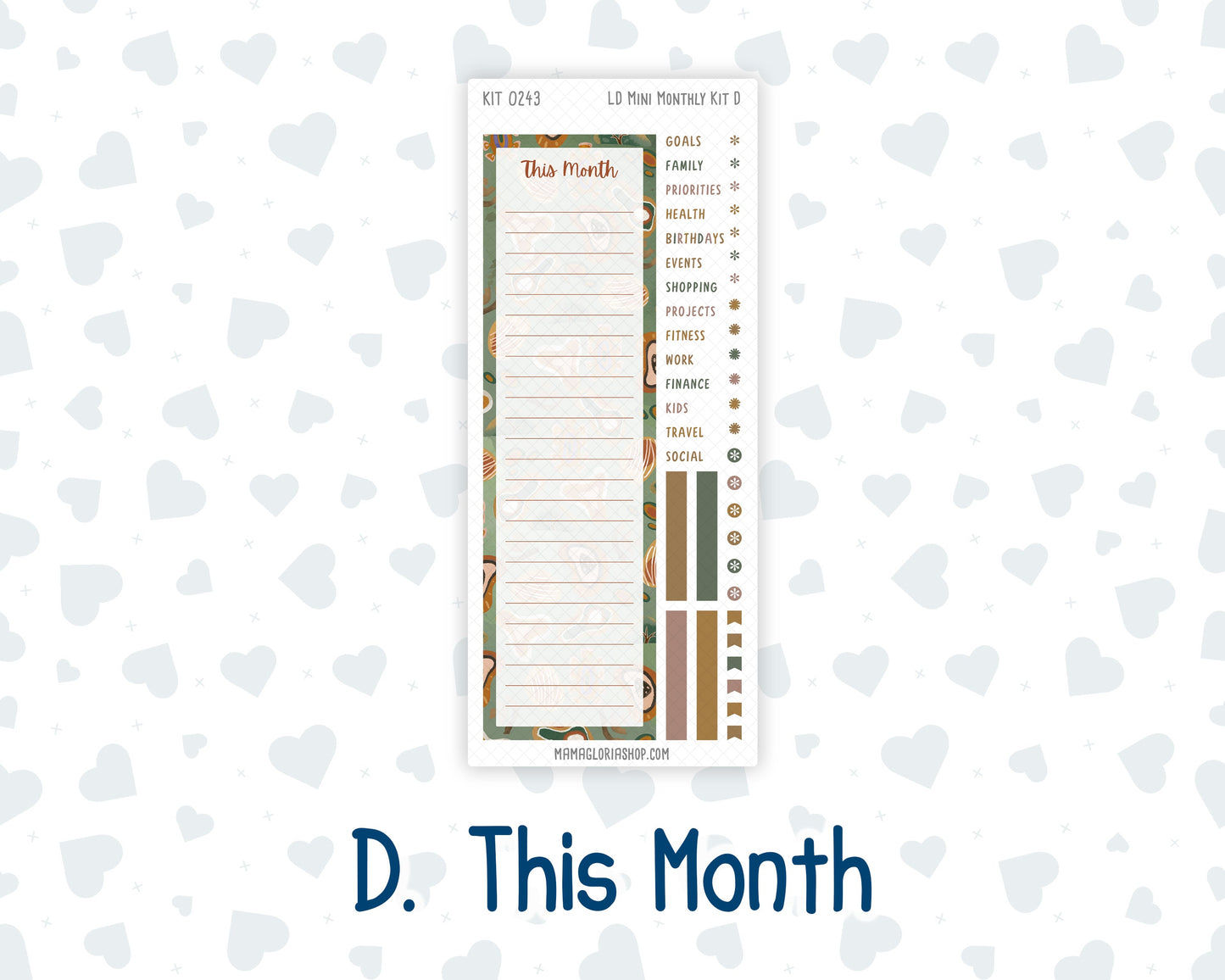 Kit 0243 - Laurel Denise Mini - Monthly Kit - November - Boho Autumn
