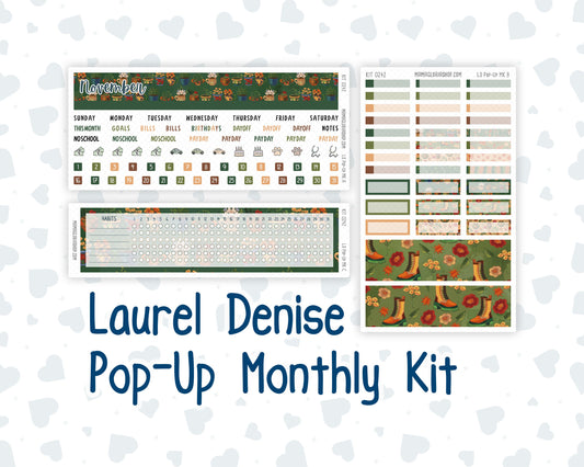 Kit 0242 - Laurel Denise Pop-Up - Monthly Kit - November - Cottage Autumn
