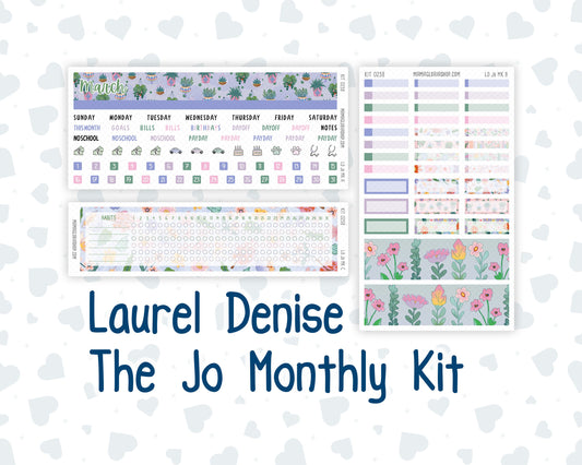 Kit 0258 - Laurel Denise The Jo Planner - Monthly Kit - March - Plant Therapy