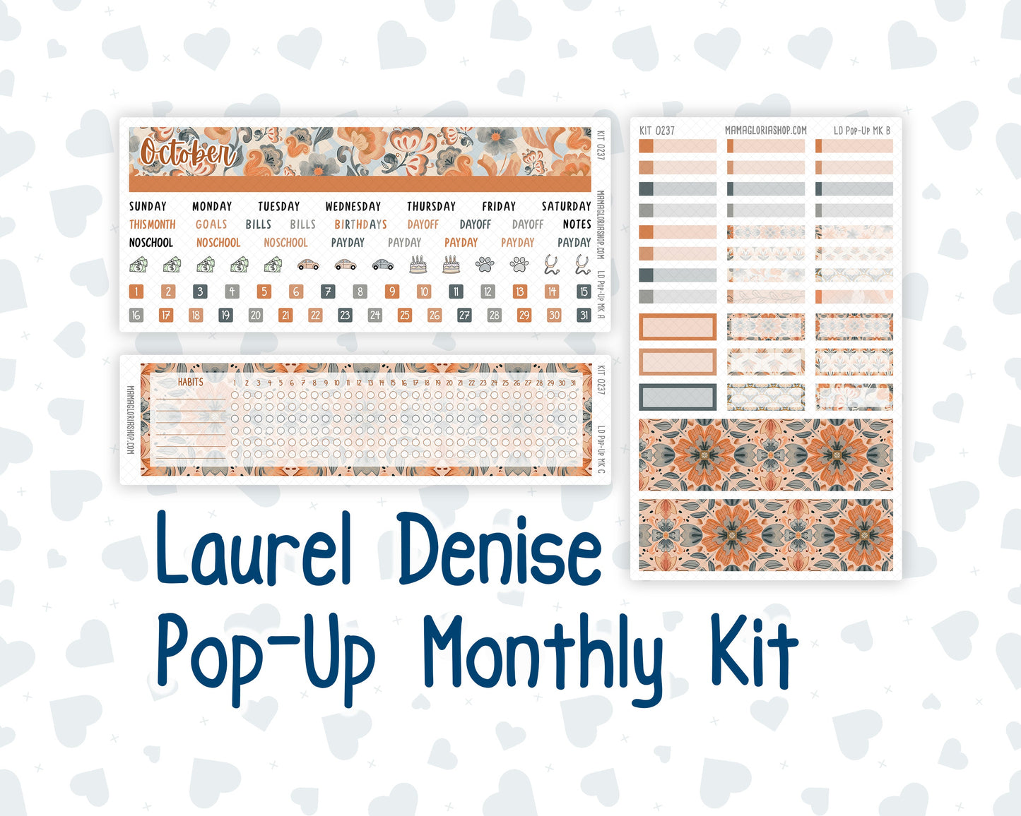 Kit 0237 - Laurel Denise Pop-Up - Monthly Kit - October - Forest Folk