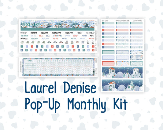 Kit 0247 - Laurel Denise Pop-Up - Monthly Kit - December - Snow Day Adventures
