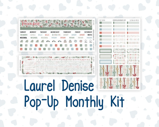 Kit 0245 - Laurel Denise Pop-Up - Monthly Kit - December - Vintage Christmas