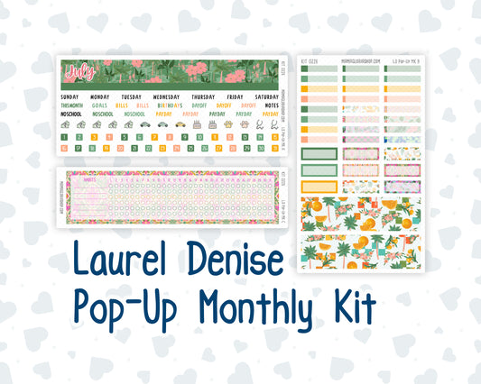 Kit 0226 - Laurel Denise Pop-Up - Monthly Kit - July - Tropical Whimsy