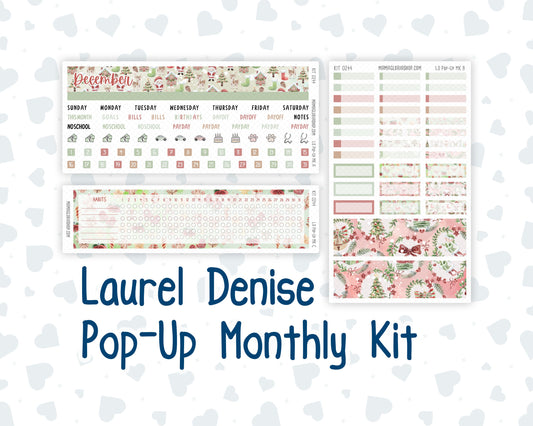 Kit 0244 - Laurel Denise Pop-Up - Monthly Kit - December - Santas Village