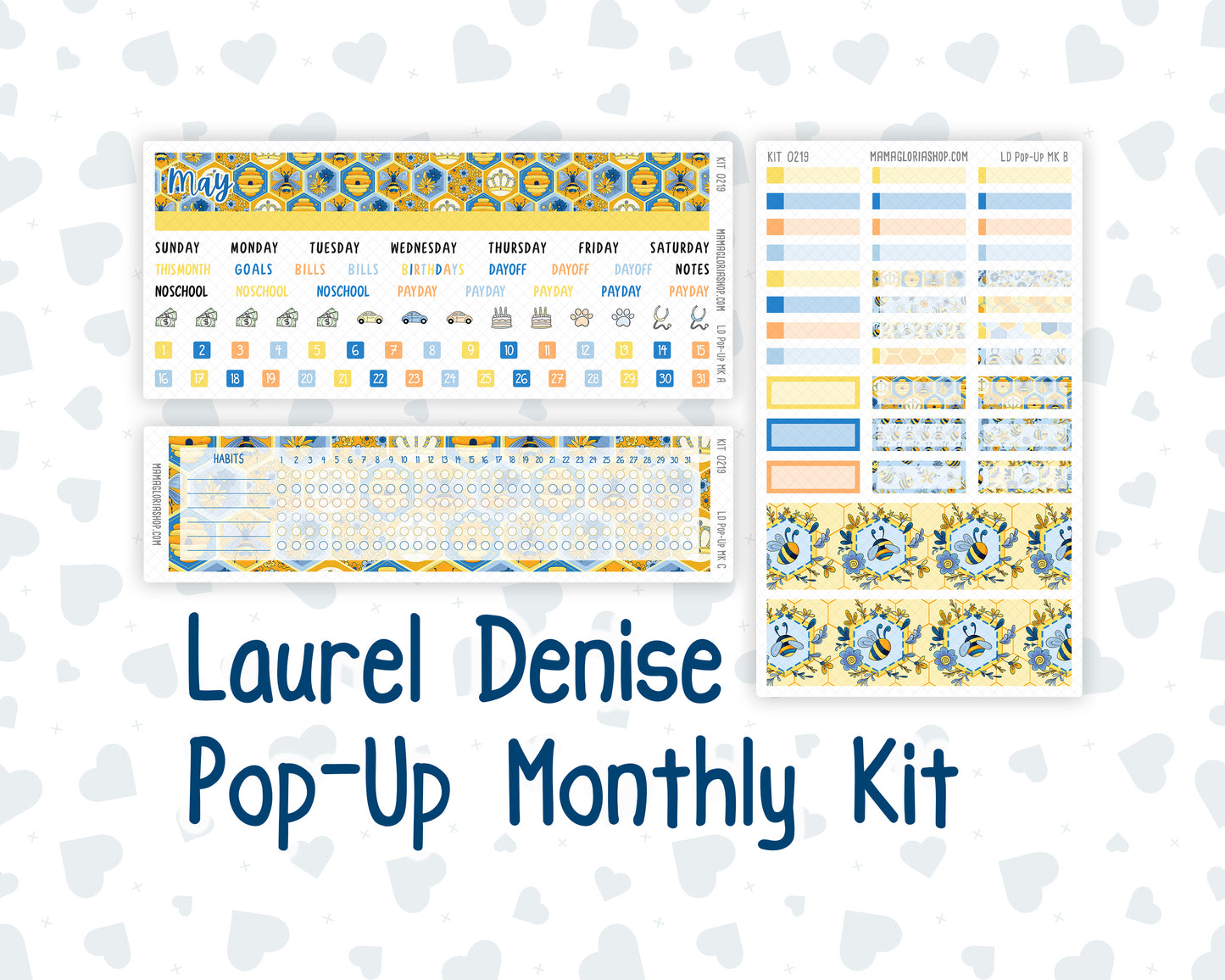 Kit 0219 - Laurel Denise Pop-Up - Monthly Kit - May - Bee's Business