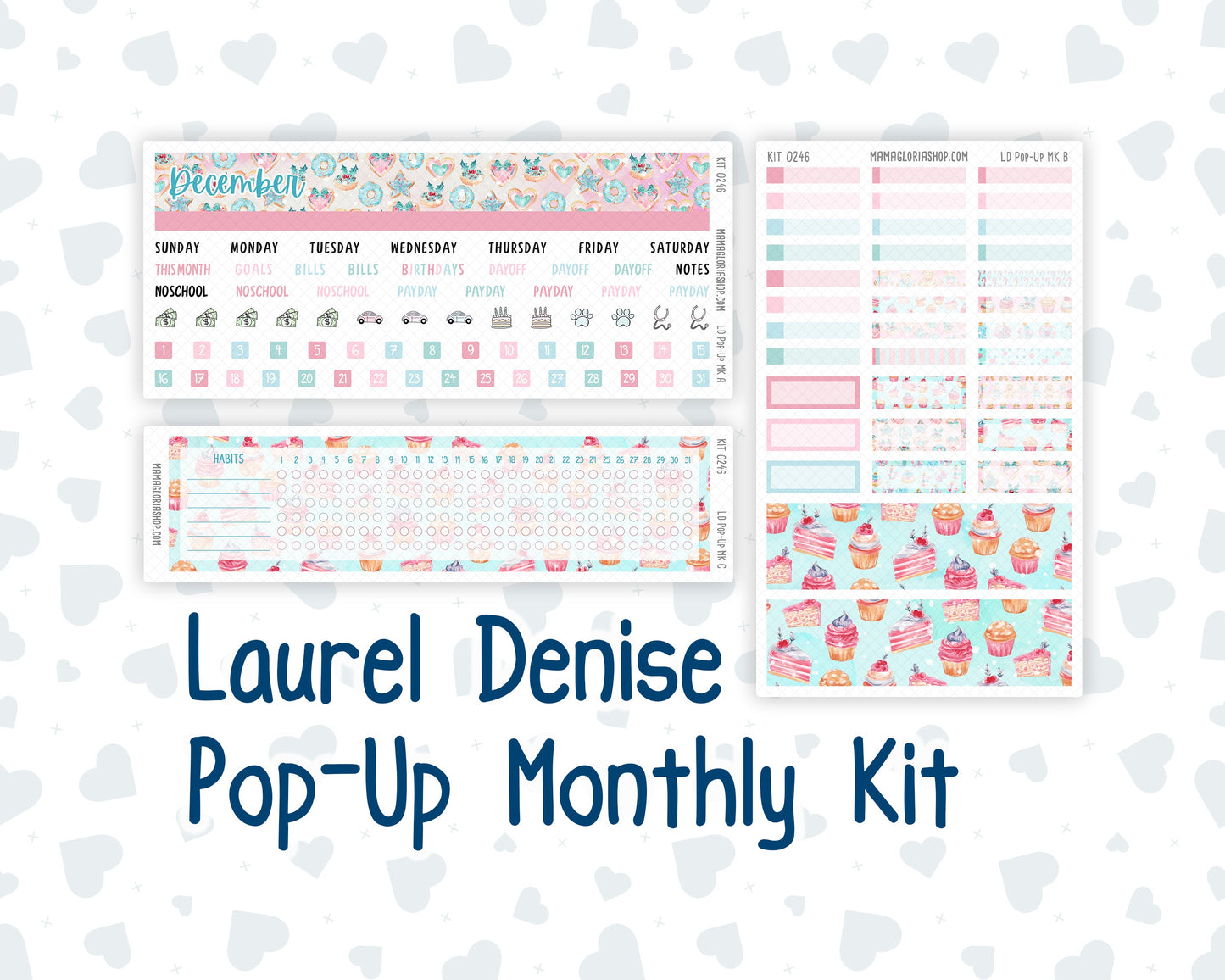 Kit 0246 - Laurel Denise Pop-Up - Monthly Kit - December - Gingerbread Sweets
