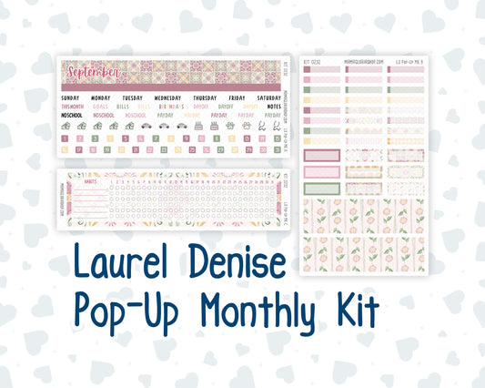 Kit 0232 - Laurel Denise Pop-Up - Monthly Kit - September - Heirloom Garden