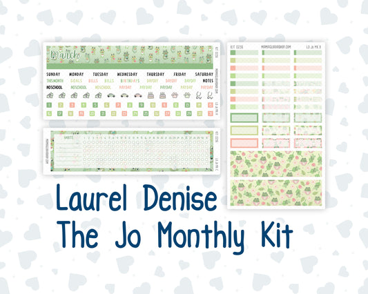 Kit 0256 - Laurel Denise The Jo Planner - Monthly Kit - March - Froggy Luck