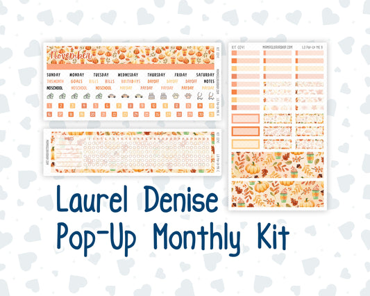 Kit 0241 - Laurel Denise Pop-Up - Monthly Kit - November - Pumpkin Latte