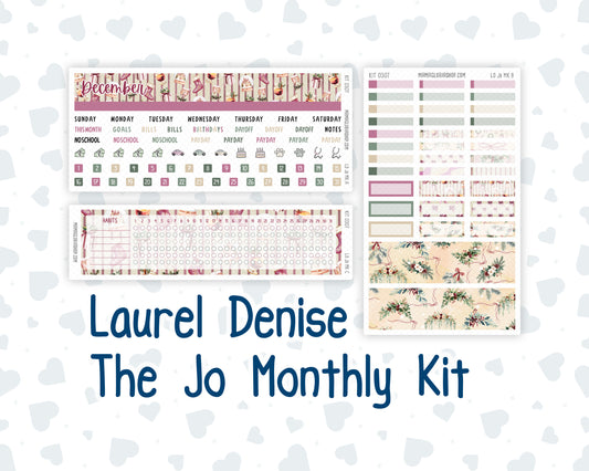 Kit 0307 - Laurel Denise The Jo Planner - Monthly Kit - December - Velvet Hearth