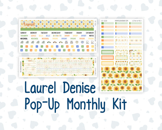 Kit 0229 - Laurel Denise Pop-Up - Monthly Kit - August - Golden Faces