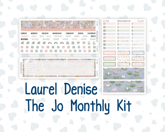 Kit 0266 - Laurel Denise The Jo Planner - Monthly Kit - May - Froggy Lake Picnic