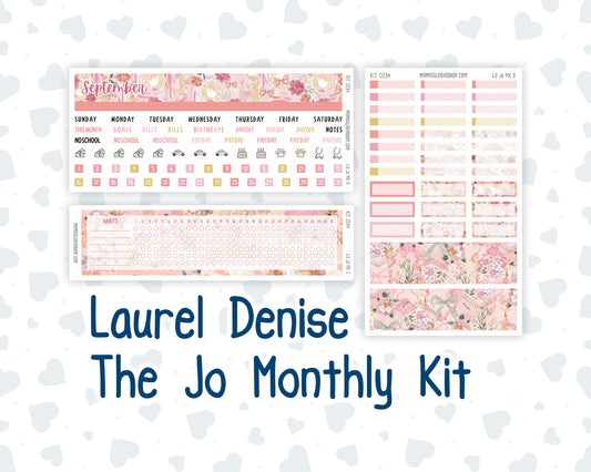 Kit 0294 - Laurel Denise The Jo Planner - Monthly Kit - September - Rosy Reveria