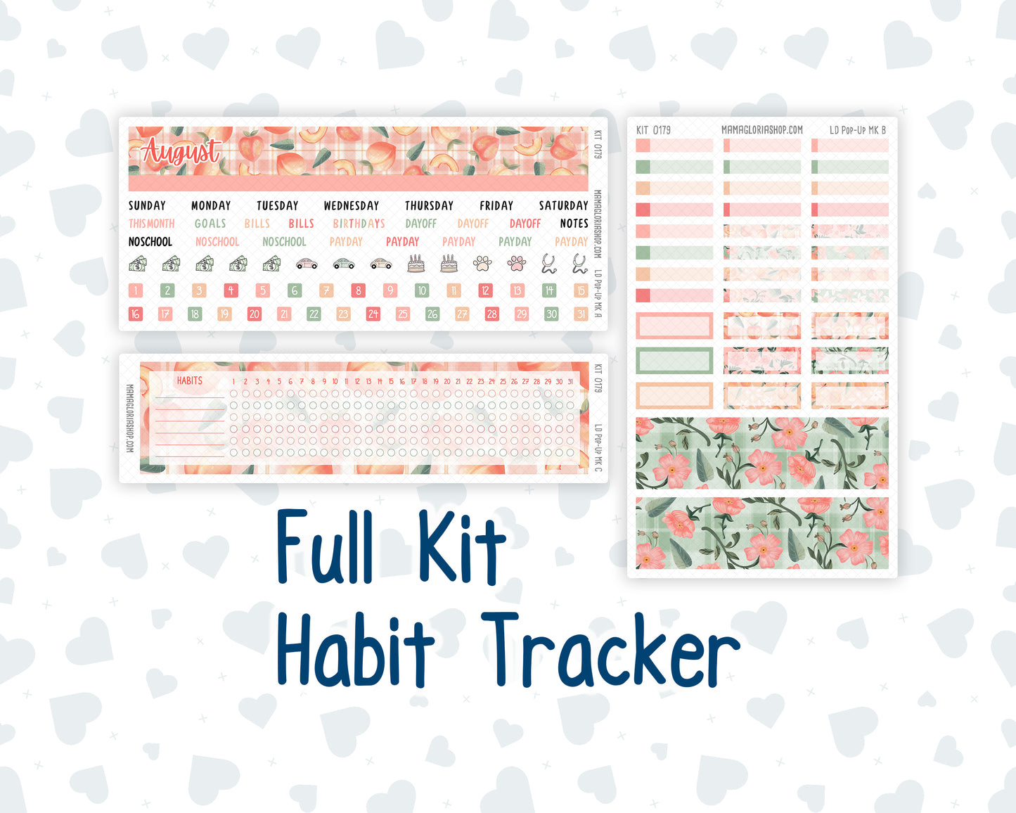 Kit 0179 - Laurel Denise Pop-Up - Monthly Kit - August - Peaches