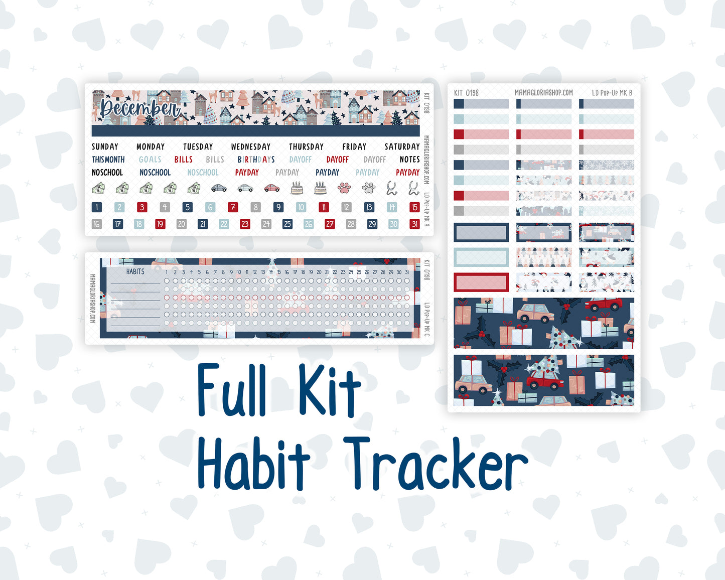 Kit 0198 - Laurel Denise Pop-Up - Monthly Kit - December - Holliday Village